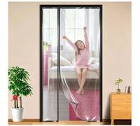 Tenda isolante termica trasparente per porte interne W215xH205cm nero | Isolamento e trasparenza per migliorare il comfort senza rendere l'ambiente buio.