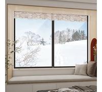 Tenda Isolante Termico Tenda Trasparente a Prova di Spifferi Pellicola Sigillante per Finestre Protezione dal Freddo,per Mantenere Calde Le Stanze,Larghezza x Altezza