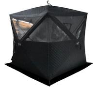 Tenda isolata per pesca sul ghiaccio, per 3-4 persone, per sauna all'aperto e battute di pesca, dotata di canna fumaria per una migliore ventilazione