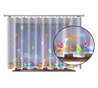 Tenda jacquard per bambini DINOSAURI LETTERE colorate 300x150 NASTRO