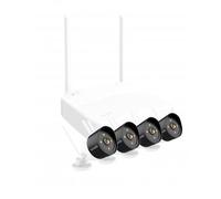 Tenda Kit di Sicurezza Video HD Wireless a 4 Canali Videocamere, K4W-3TC
