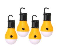 Tenda Lanterna, 4pz Portatile Campeggio Luce LED, 4.72" x 2.05", Giallo