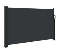 Tenda Lateral Retractable 120x600 cm Nero, Tenda Verticale Parabrezza | Schermo versatile, uso esterno ed interno, fissaggio a parete, palo a terra, hardware incluso, solare,