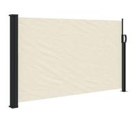 Tenda Lateral retrattile 120 x 500 cm, poliestere, crema | Parabrezza esterna, rivestimento in PU, avvolgimento automatico, installazione a parete e a pavimento