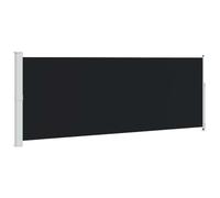 Tenda Lateral retrattile 180 x 500 cm, colore: Nero | Schermo Vento Sole Balcone, Schermo Privacy Terrazza, Poliestere, Indietro Automatico, Kit Montaggio Incluso