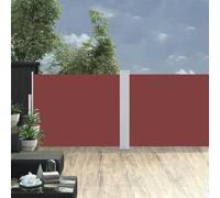 Tenda Laterale Estensibile per Esterno, 140x1200 cm, Marrone/Grigio, Tessuto Poliestere Resistente UV e Acqua, Frangivista Balcone con Avvolgimento Automatico, Separe da Giardino