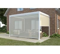 Tenda laterale in textilene per pergola bioclimatica lato 370x218 cm Ocean