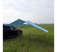 Tenda laterale per auto, tenda da campeggio per SUV, tenda da campeggio Overland, impermeabile, frangivento, tenda da sole impermeabile per auto, con aste di supporto in alluminio e borsa per il