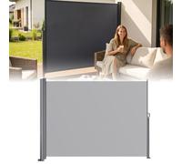 Tenda laterale retrattile, divisorio pieghevole per privacy, impermeabile, resistente ai raggi UV, per giardino, balcone, piscina e terrazza, 200 x 600 cm