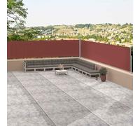 vidaXL Tenda Laterale Retrattile Marrone 117x1200 cm