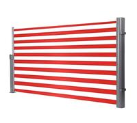 Tenda laterale retrattile per esterni, lunghezza 200,7-600 cm, altezza 119,4-170,2 cm, impermeabile e resistente ai raggi UV, per patio, terrazza, balcone, soluzione perfetta per l'ombra del giardino