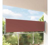 Tenda Laterale Retrattile per Patio 100x300 cm Marrone