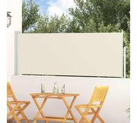 Tenda Laterale Retrattile per Patio 100x314 cm Crema