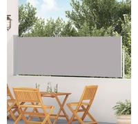Tenda Laterale Retrattile per Patio 100x500 cm Grigio