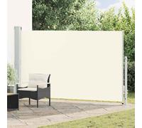 AX Tenda Da Sole 180x0-300cm Laterale Retrattile Privacy Crema Grigio New 313400
