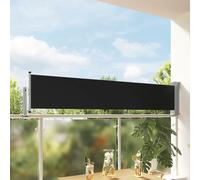 Tenda Laterale Retrattile per Patio 60x300 cm Nero