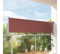 vidaXL Tenda Laterale Retrattile per Patio 80x300 cm Marrone