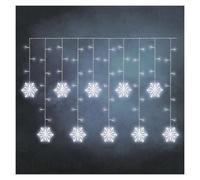 Tenda LED 115 Luci Fredda, Fiocchi di neve, 135x50cm Interno | Emos DCGW13