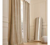 Tenda lino lavato foderato, con occhielli, Private Beige 140 x 320 cm