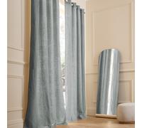 Tenda lino lavato foderato, con occhielli, Private Verde 140 x 180 cm