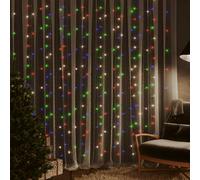 Tenda Luci a Ghiaccioli 3x3m 300 LED Colorati 8 Funzioni