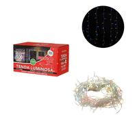 Tenda luci di Natale 100 LED colorate
