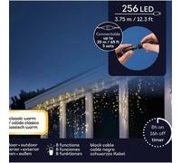 Tenda Luci di Natale 256 LED Bianco Caldo / Freddo 3,75 mt