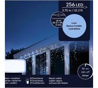 Tenda Luci di Natale 256 LED Bianco Freddo 3,75 mt