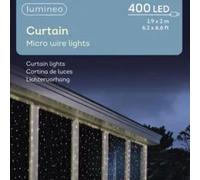 Tenda Luci di Natale 400 MICROLED Bianco Caldo 1,9 X 2 mt
