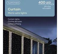 Tenda Luci di Natale 400 MICROLED Bianco Caldo 1,9 X 2 mt