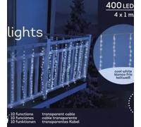 Tenda Luci di Natale 420 LED Bianco Freddo 4 X 1 mt