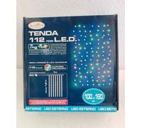 TENDA Luci LED Fiori MULTICOLOR 112 1x1,6m Esterno Giardino Natale Prolungabile