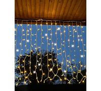Tenda Luminosa 12x0,8 mt 480 LED Natale Luce Calda Flash Bianco Freddo esterno [EEK: F]