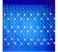 Tenda Luminosa 12x0,8m 480 LED Natale Luce blu fissa + Flash Freddo da esterno [EEK: F]