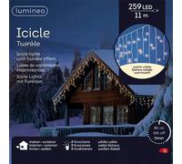 Tenda Luminosa 259 LED Bianco Caldo 11 mt- 8 Giochi di Luce e Timer