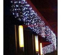 TENDA LUMINOSA 300 LED NATALIZIA BIANCO FREDDO 10mt x 0,60cm PROLUNGABILE ESTERN