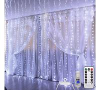 Tenda luminosa a LED luci di Natale 3x3 mt con attacco USB telecomando giochi [EEK: A]
