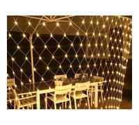 TENDA LUMINOSA A RETE CON 100 LUCI LED per esterni BIANCO CALDO 2x1m