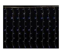 Tenda luminosa blu luci led illuminazione pioggia cascata di natale da esterno p [EEK: A]