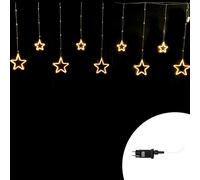Tenda luminosa con Stelle neon 3 metri Led Bianco Caldo stalattiti altezza 100cm per interno Wisdom