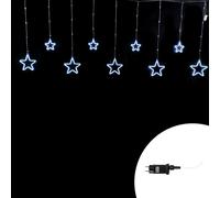 Tenda luminosa con Stelle neon 3 metri Led Bianco Freddo stalattiti altezza 100cm per interno Wisdom