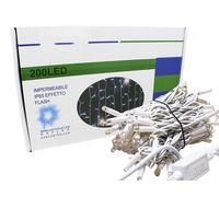 Tenda Luminosa Da Esterno Professionali 200 Luci 3M X 1M Colore Blu Effetto Casc
