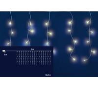 Tenda Luminosa Effetto Pioggia 96 Led Luce Bianco Caldo 3 mt x 0,8 cm