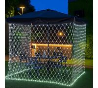 Tenda Luminosa LED 216 Luci 3x2m IP44 per Esterno e Interno - Rete Decorativa con 8 Modalità, Timer e Memoria, Prolungabile fino a 4 Reti - Ideale per Gazebo, Giardino, Terrazza, Feste e Natale