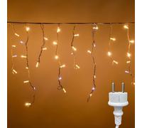 Tenda Luminosa LED 6m 280 Luci Calde e Bianche IP44 Esterno Natale