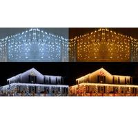 TENDA LUMINOSA LED LUCI DI NATALE 3mt 5mt 10mt PROLUNGABILE da ESTERNO IP44