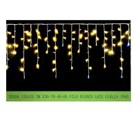 Tenda Luminosa Da Esterno IP65 3MT Con 120 Luci Led Blu Effetto Cascata Con Conn