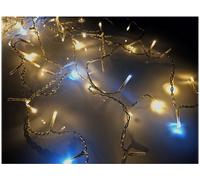 Tenda luminosa LYVIA Minicascata flash 2x0,8m, Bianco Caldo