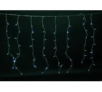 Tenda luminosa Natale 144 Led Bianco Freddo Giochi Luce Pioggia 3mx1 18 stringhe