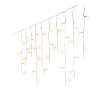 Tenda luminosa Stalattiti Led bianco caldo 7,5m 175 led cavo bianco per esterno